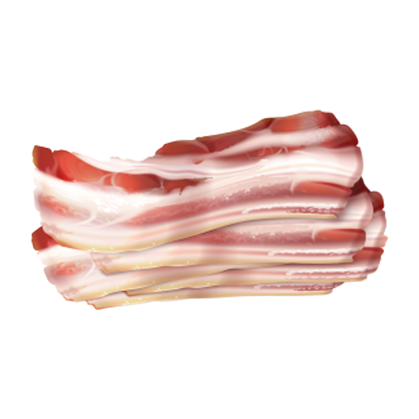 Tranches de bacon de boeuf