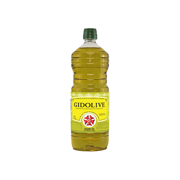 Gidolive - Mélange huile d'olive 20% et de tournesol