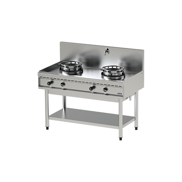 Wok table double cuisson au gaz