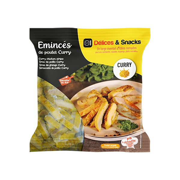 Emincé de poulet curry